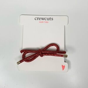 NWT J. Crew Crewcuts Kids Hair Tie Bow Red